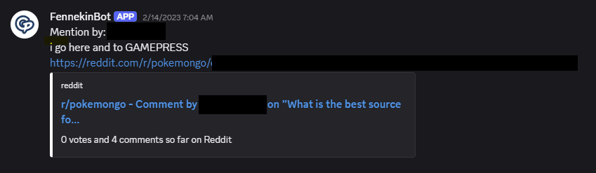 Reddit → Discord Bot preview